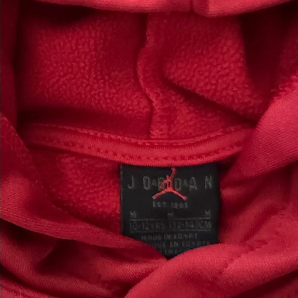 Jordan Red Fleece Hoodie